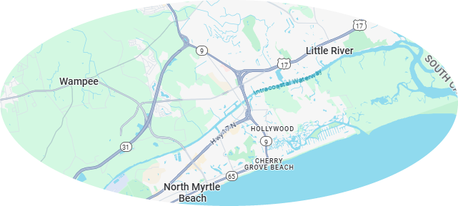 Blessed Mobile Car Detailing North Myrtle Beach & mobile auto detailing service map including our mobile car detailing service in Little River, SC We also travel to Longs, Carolina Forest & Calabash, NC